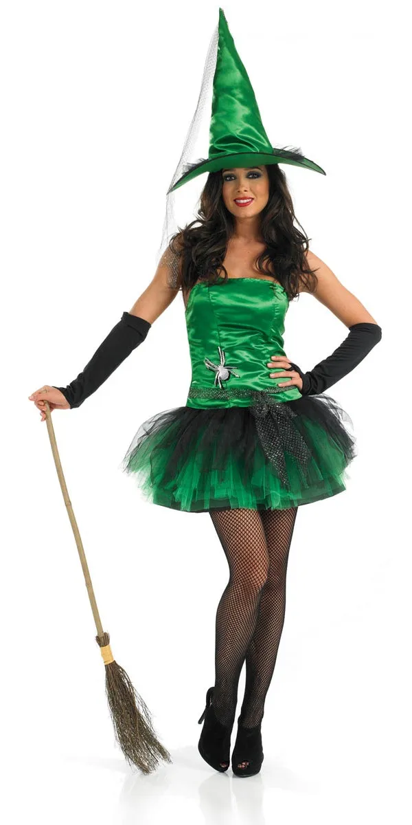 Green Spider Witch Costume