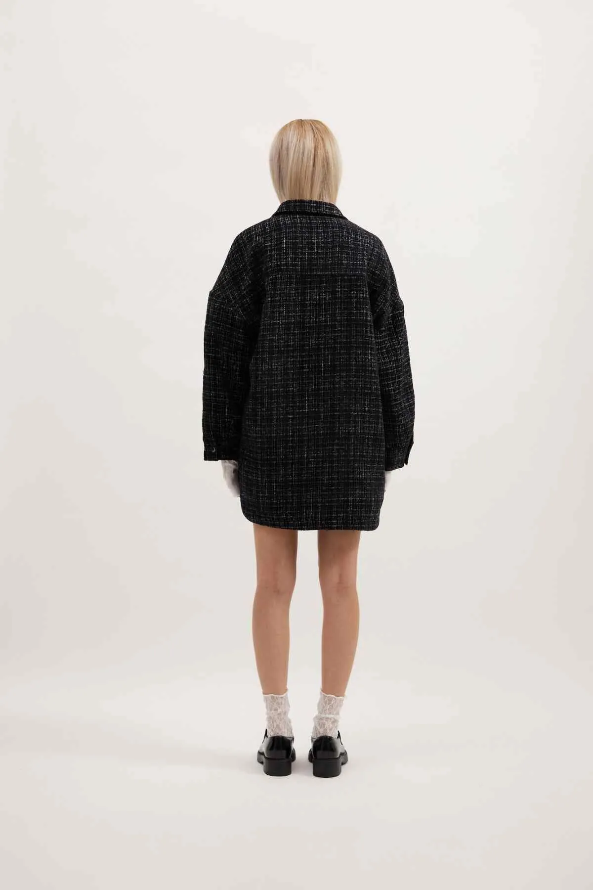 HADLEY JACKET BLACK BOUCLE