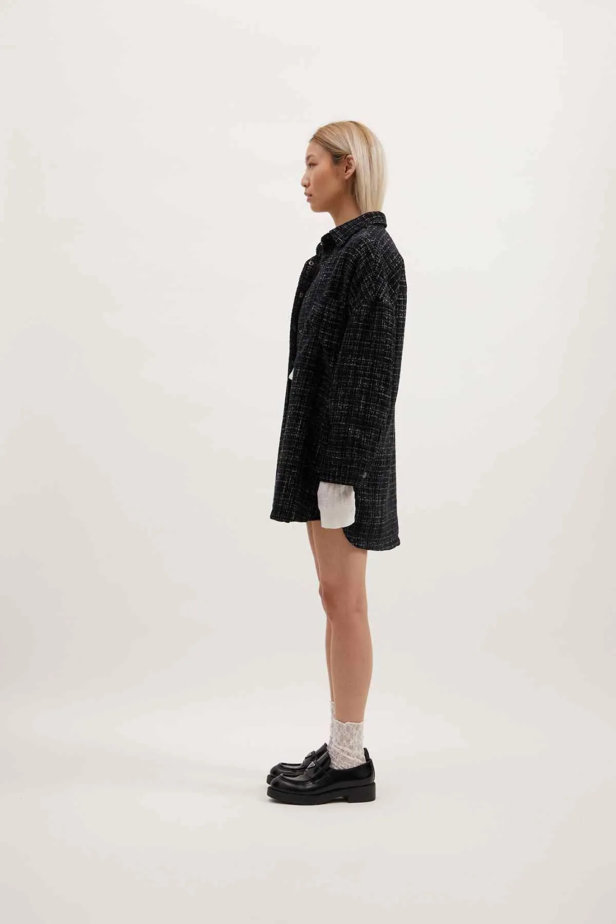 HADLEY JACKET BLACK BOUCLE