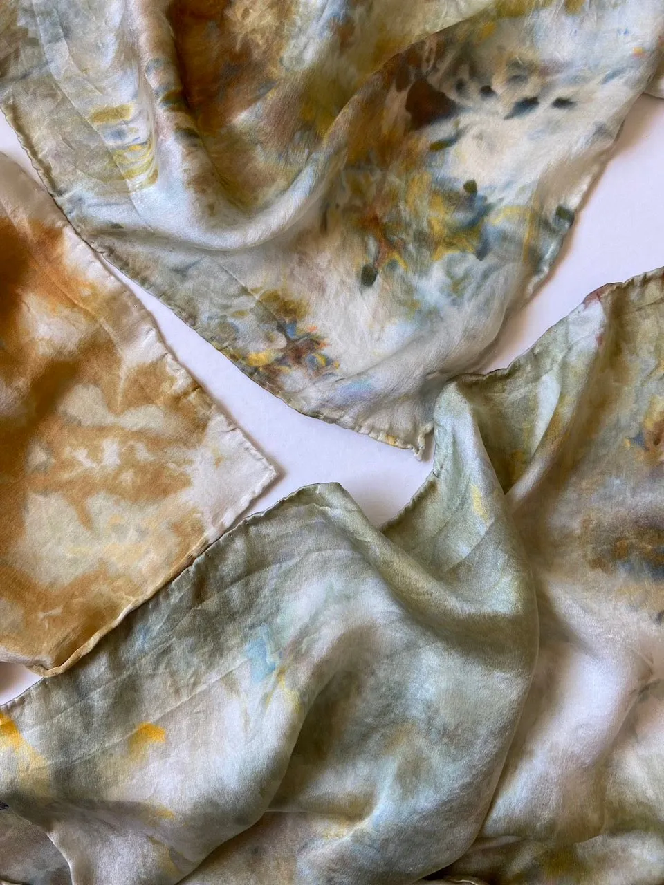 Hand Dyed Silk Scarf (10 colors)