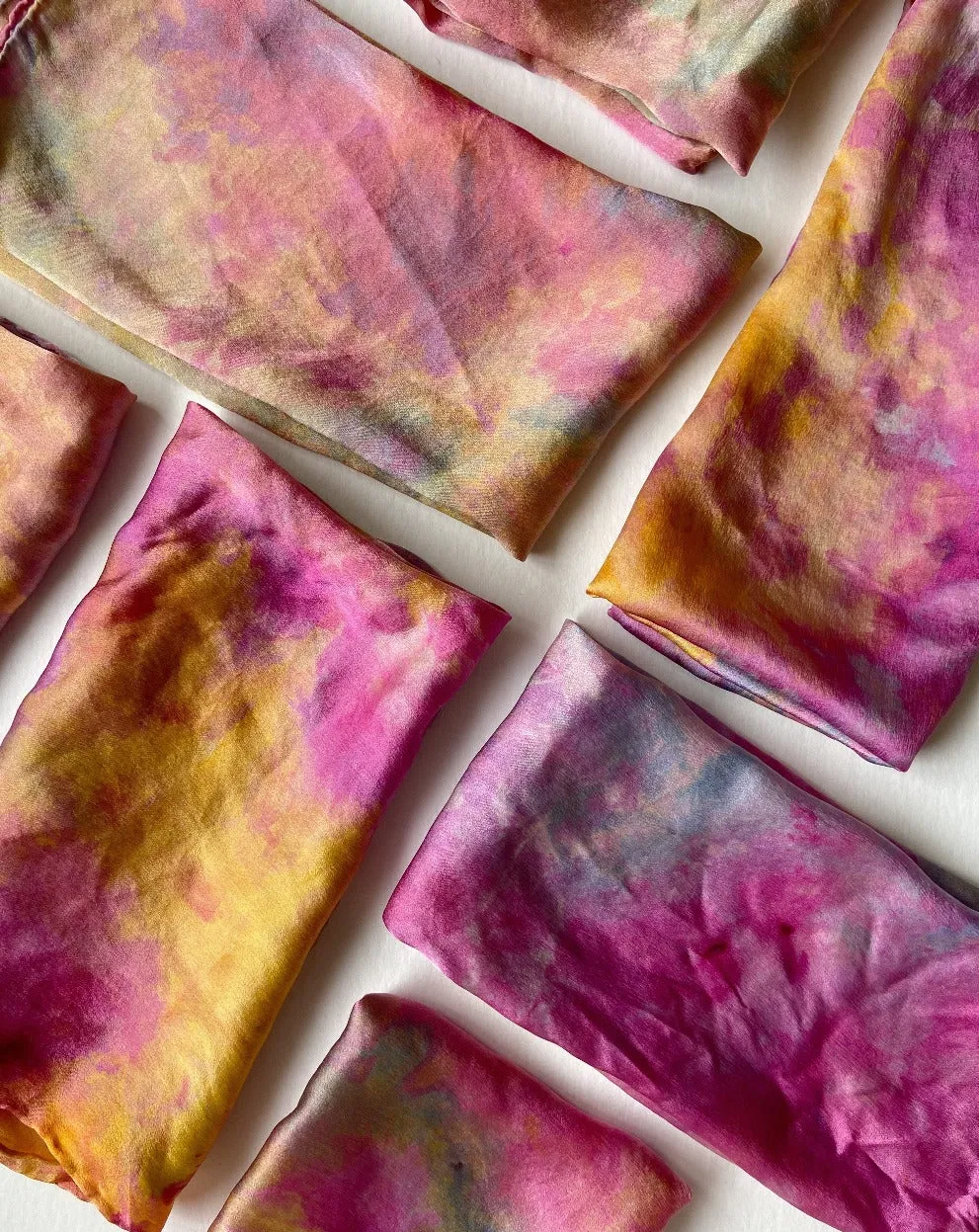 Hand Dyed Silk Scarf (10 colors)