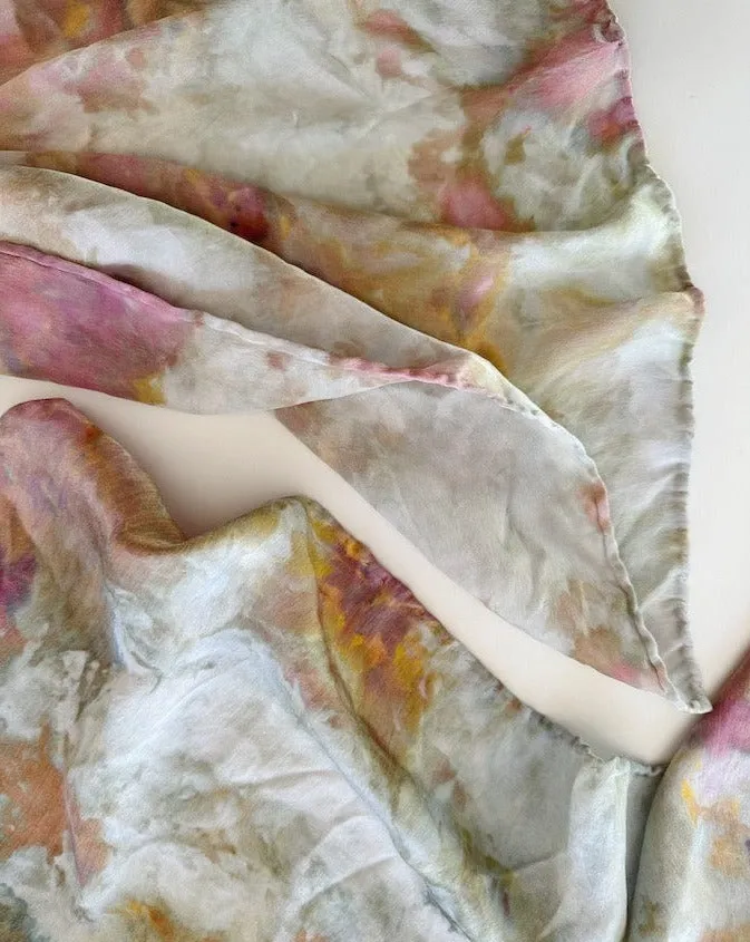 Hand Dyed Silk Scarf (10 colors)