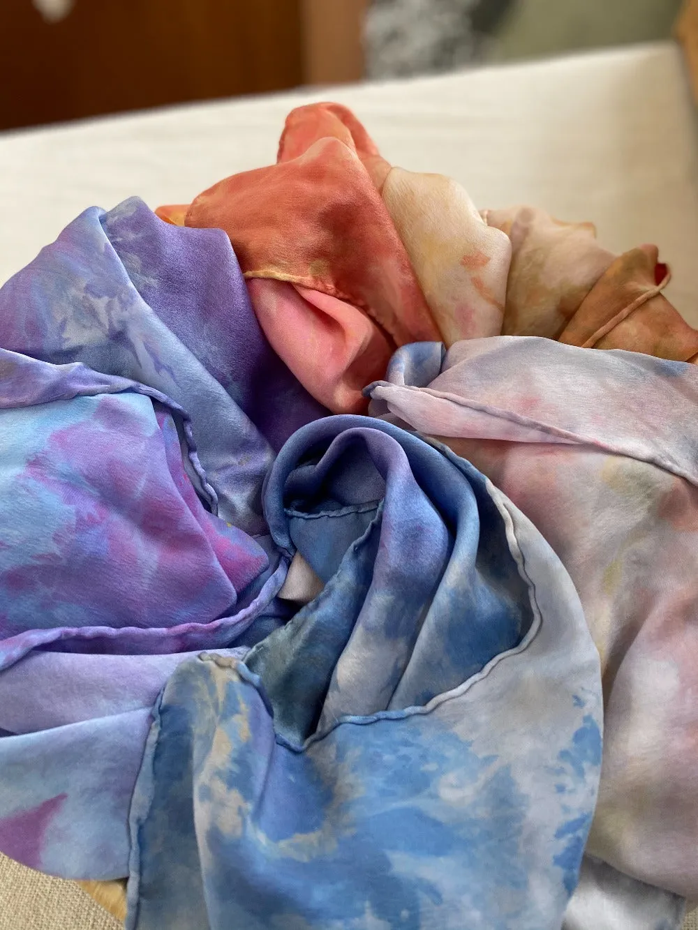 Hand Dyed Silk Scarf (10 colors)