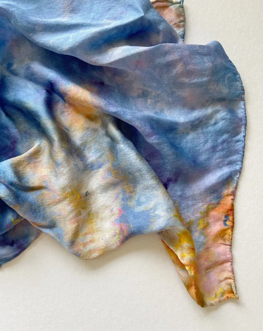 Hand Dyed Silk Scarf (10 colors)