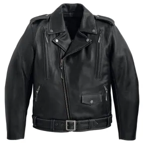 Heavy Fashion Biker Mens Leather Jacket