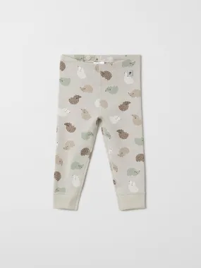 Hedgehog Print Baby Leggings