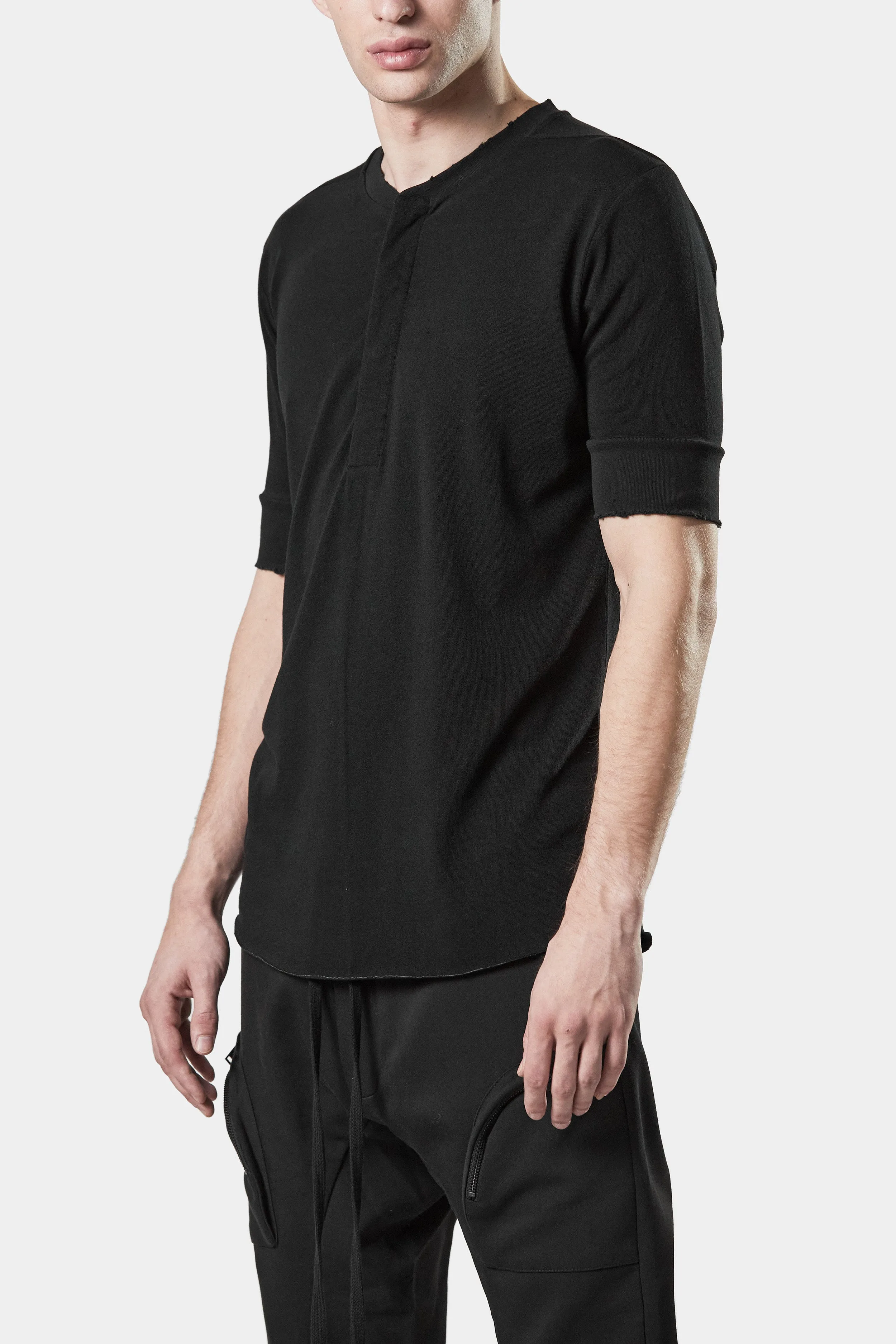 Henley t-shirt, Black