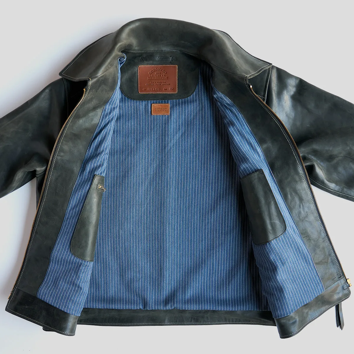 Horween Horsehide Jacket No. 65 | Charcoal