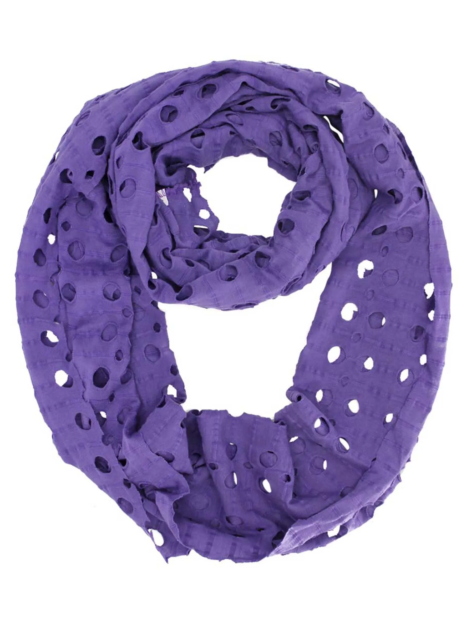 Infinity Ring Scarf With Circle Cut-Outs