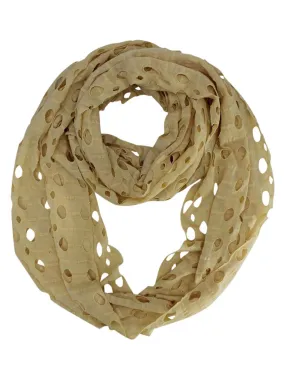 Infinity Ring Scarf With Circle Cut-Outs