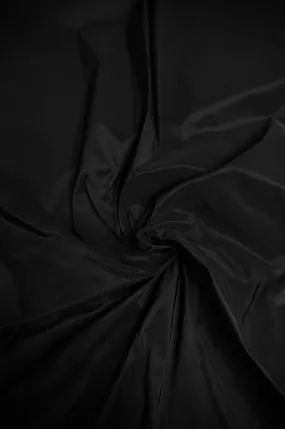 Italian Poly Taffeta Black