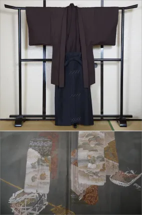 Jacket, kimono, hakama set / JKH #1-271