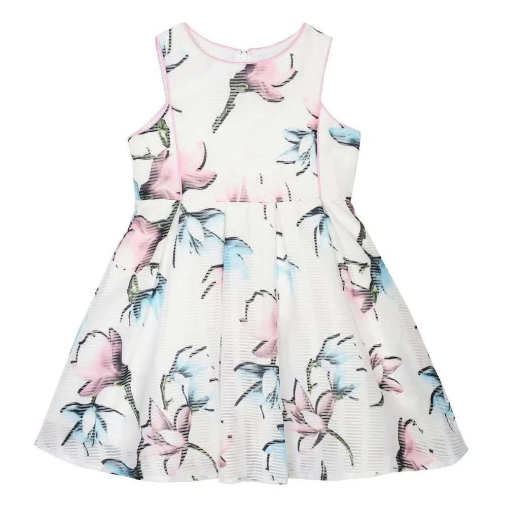 Jackie Floral Piping Dress