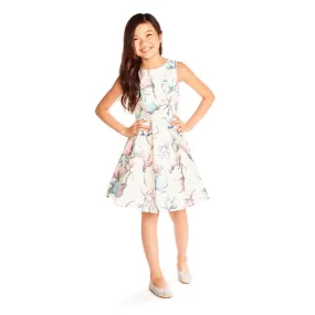 Jackie Floral Piping Dress