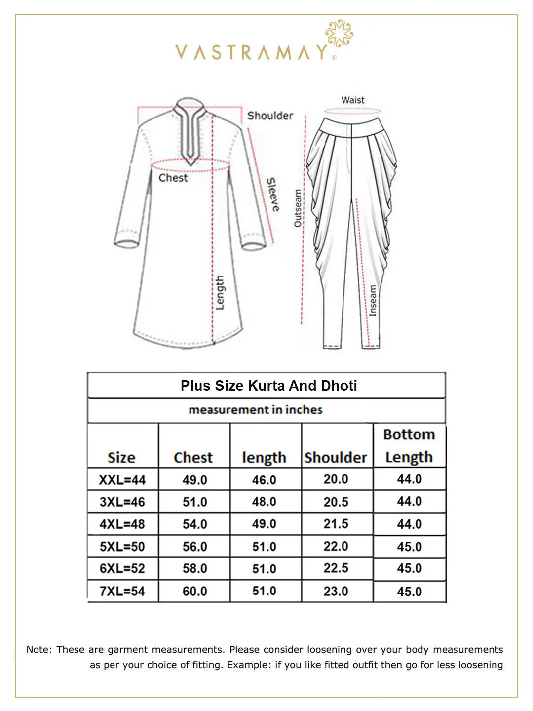 Jashvi Men's Plus Size Pink Woven Kurta And Rose Gold Dhoti Set