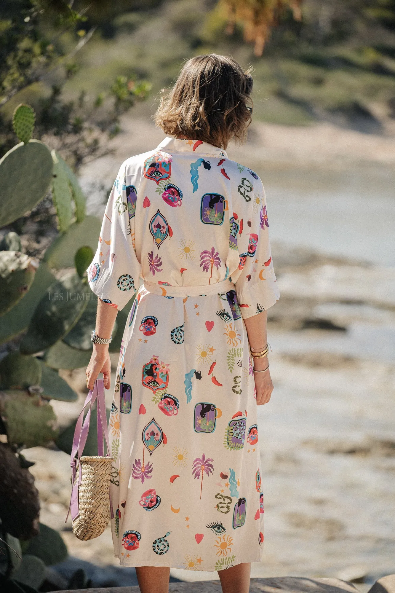 Kenzie kimono style dress multicolor