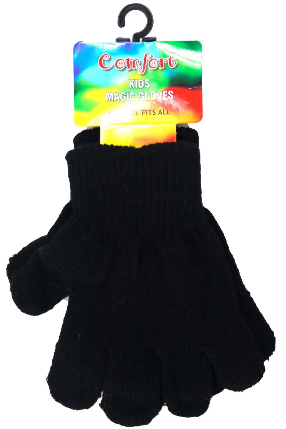 Kid Woolly Knitted Plain Gloves