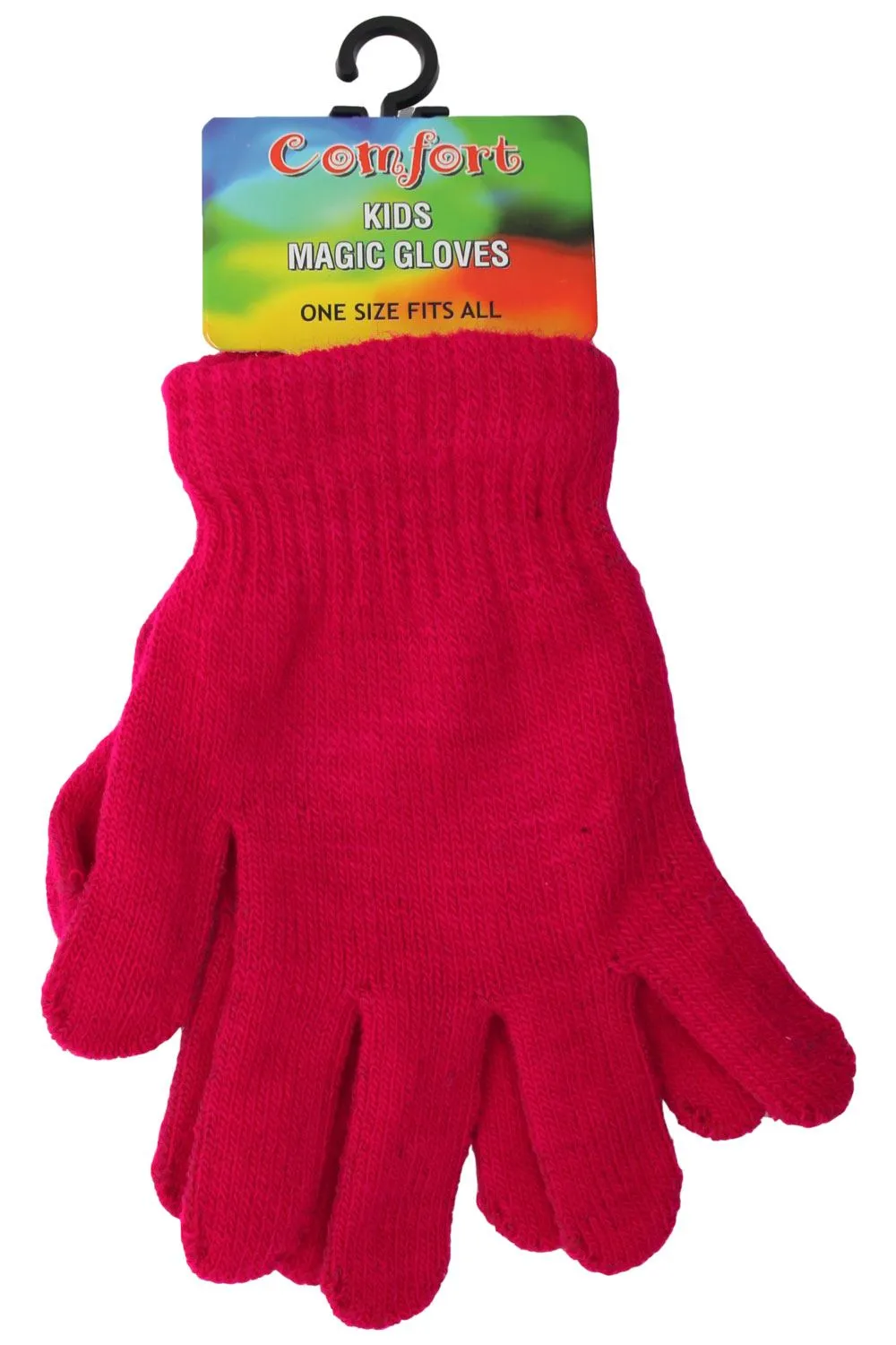 Kid Woolly Knitted Plain Gloves