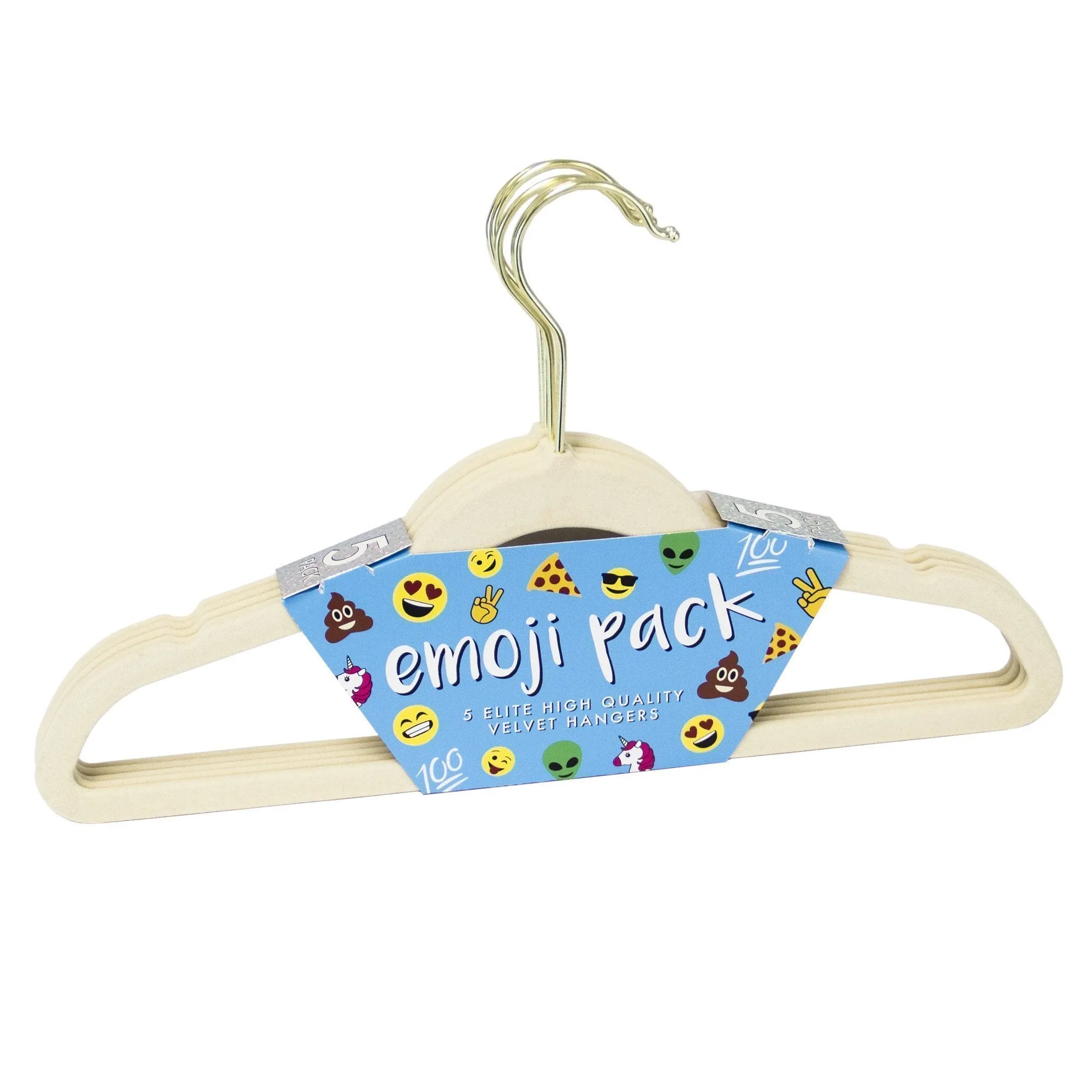 Kids Sized Emoji Mood Themed Velvet Hangers