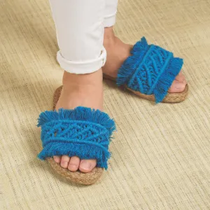 Ladies Crochet Abaca Slip-On