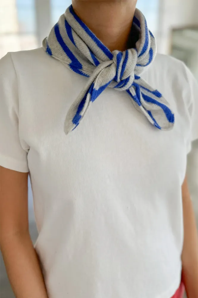 Le Bon Shoppe Cashmere Blue Stripe Bandana