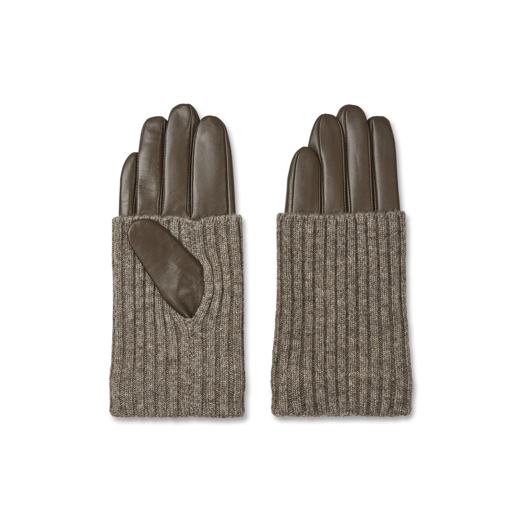 Leather Knit Gloves