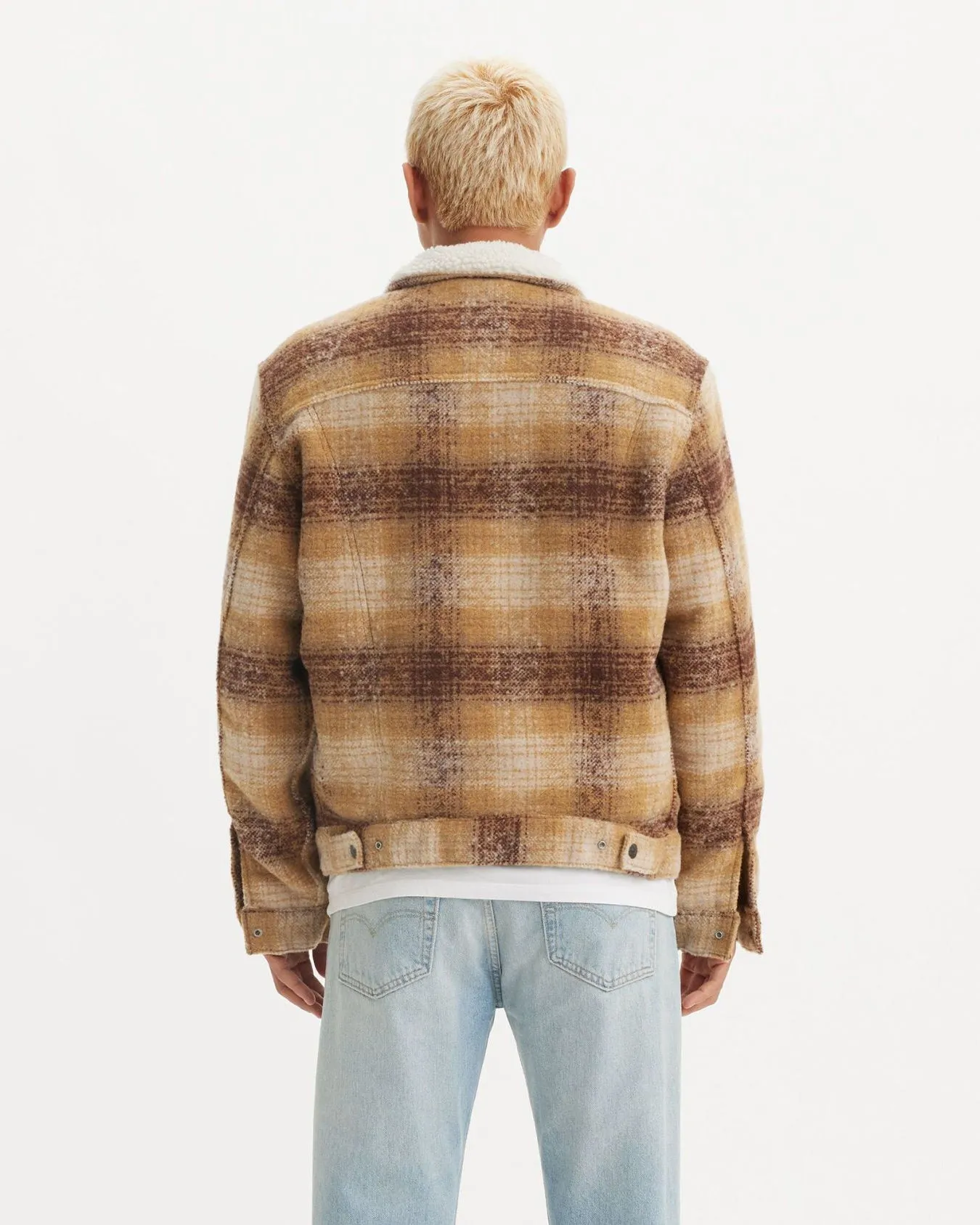 Levi's® Type III Sherpa Jacket - Westin Plaid / Curry