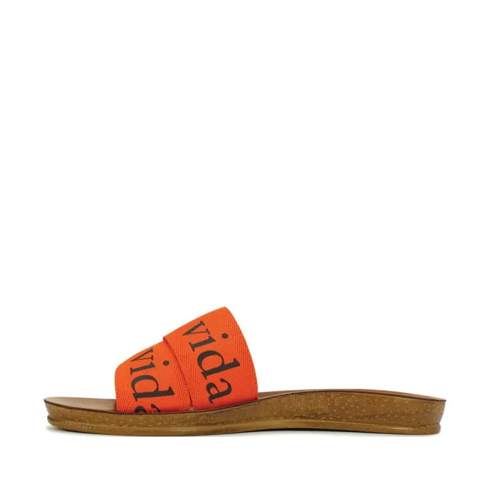 Los Cabos Clar Slip On Slide Orange