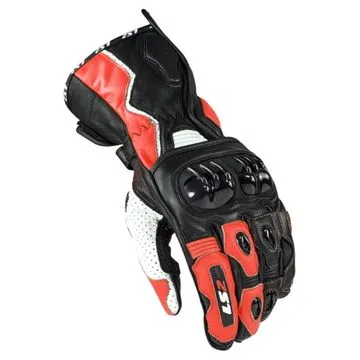 Ls2 Swift Racing Gloves Black White Red