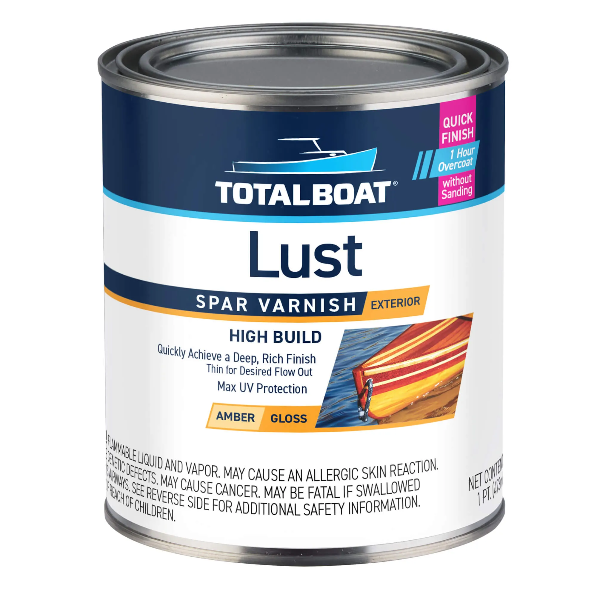 Lust Rapid Recoat Marine Spar Varnish