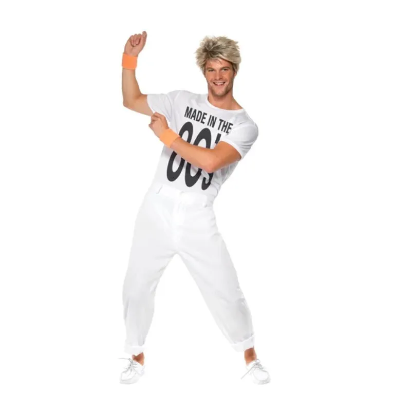 Made in 80s Men's White Costume