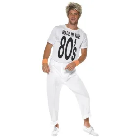 Made in 80s Men's White Costume