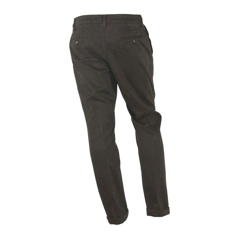 Made in Italy Elegant Brown Winter Trousers