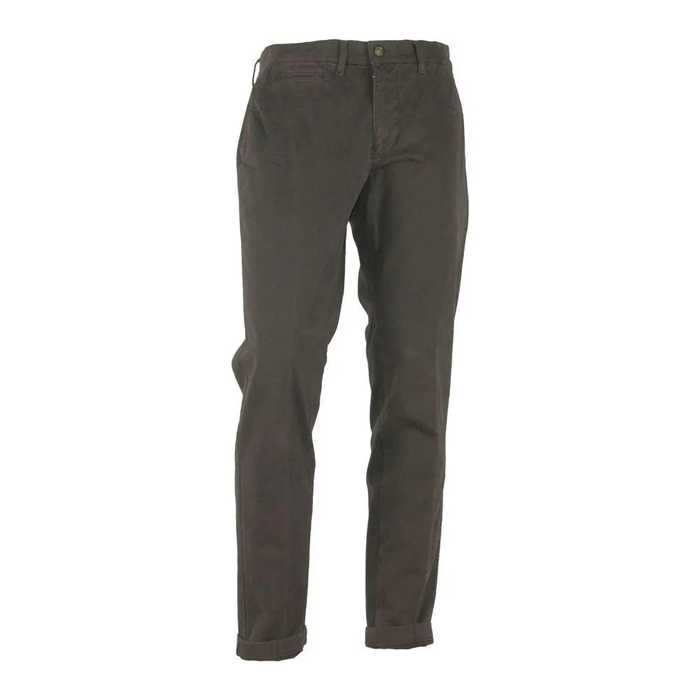 Made in Italy Elegant Brown Winter Trousers