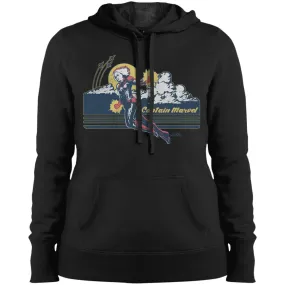 Marvel Captain Marvel Flight Clouds Vintage Women Hooded Sweatshirt