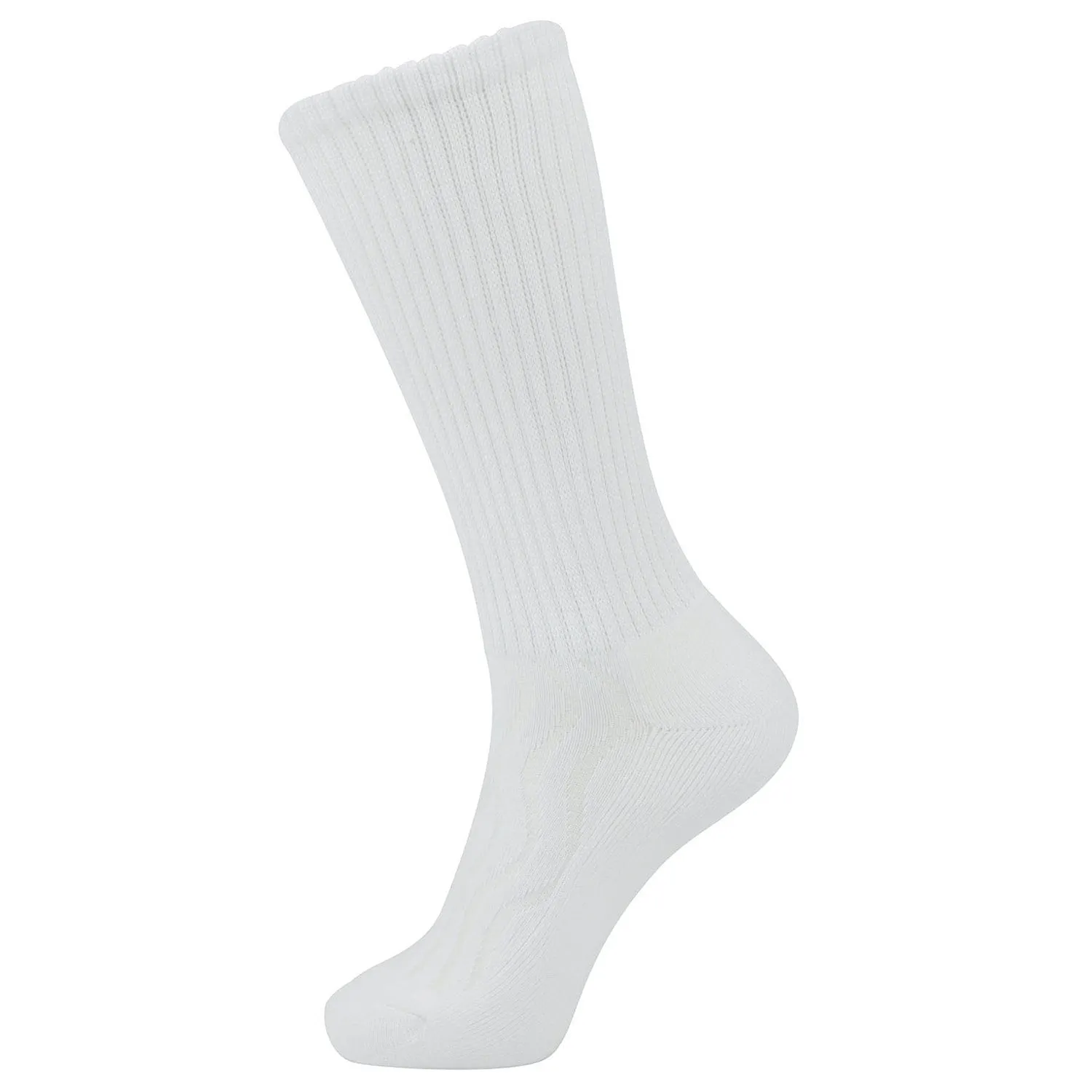 MD Bamboo Crew Socks Non-Binding Cushioned Moisture Wicking Dress Socks (2 Pairs)