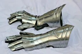 Medieval Finger Gauntlets Gothic Knight Armor Steel Larp SCA Gloves