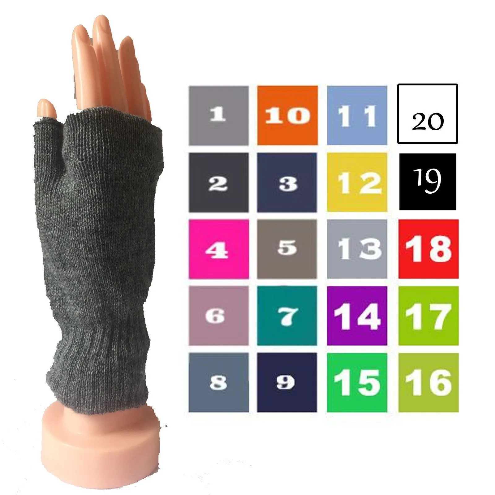 Melanie -G21-1 Fingerless Mitten Glove