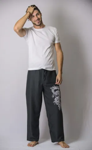 Mens Dragon Pants in Gray