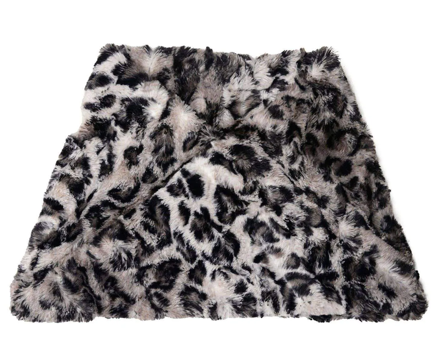 Men's Neck Warmer - Luxury Faux Fur Savannah Cat in Gray