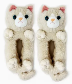 Molly The Kitty Plush Non-Slip Slippers Large 9-10