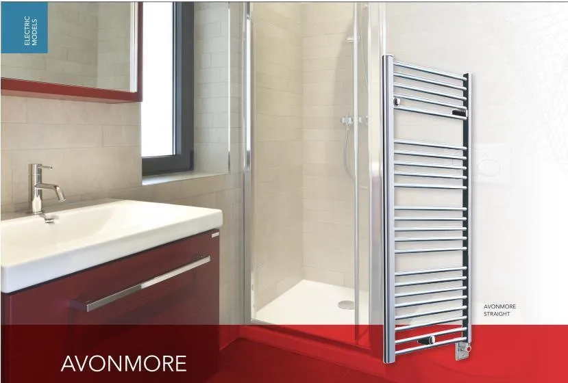 Myson Classic Comfort Avonmore Straight EECOS86 Hardwired  Towel Warmer- 20"w x 34"h