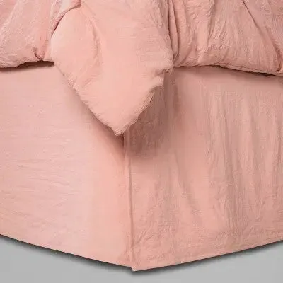 New - Queen 8pc Montvale Pinch Pleat Comforter Set Blush - Threshold