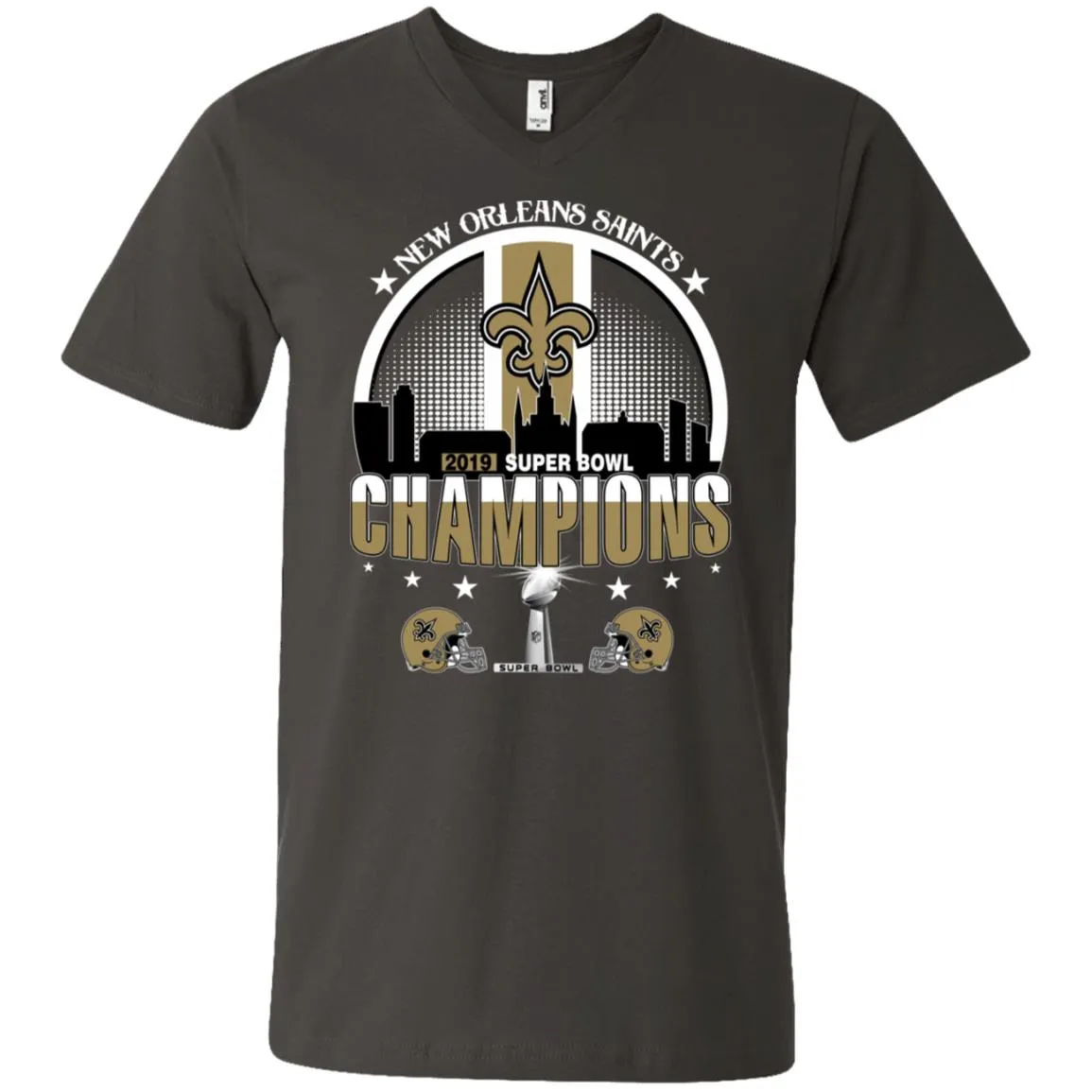 Nfl – New Orleans Saints 2019 Super Bowl Champions Football Men V-Neck T-Shirt