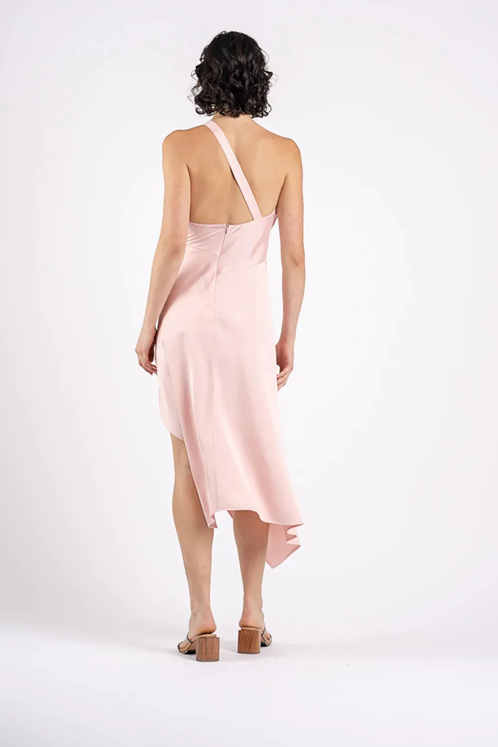 One Fell Swoop Harlequin Dress, Sleek Blush