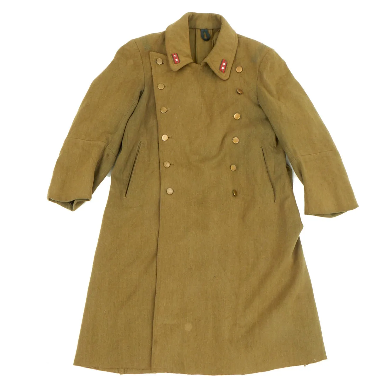 Original Japanese WWII Imperial Japanese Army Officer Wool Overcoat