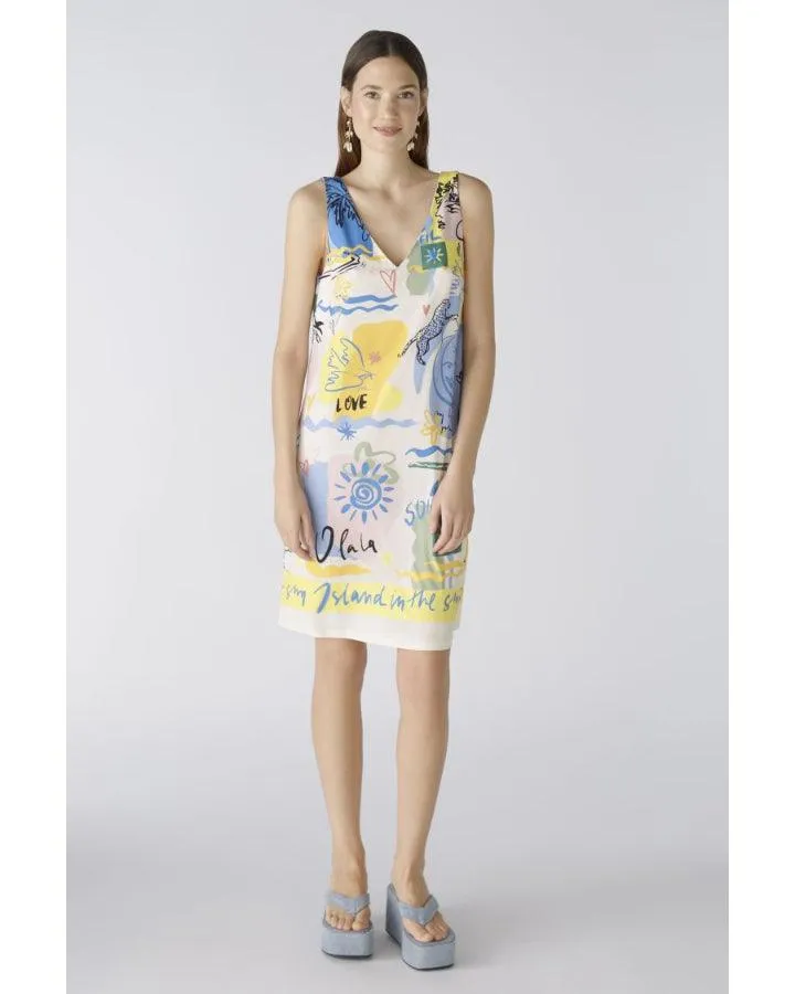 Oui Amallfi Print Sheath Dress