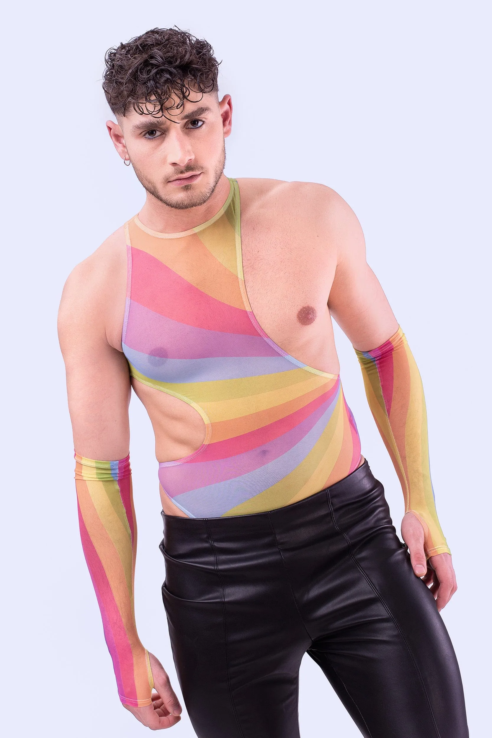 Out&Proud Male Asymmetrical Bodysuit