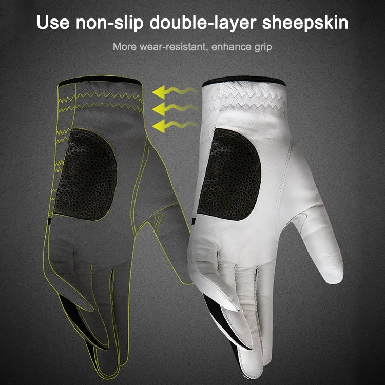 PGM Golf Sheepskin Breathable Non-slip Single Gloves for Men (Color:Right Hand Size:24)