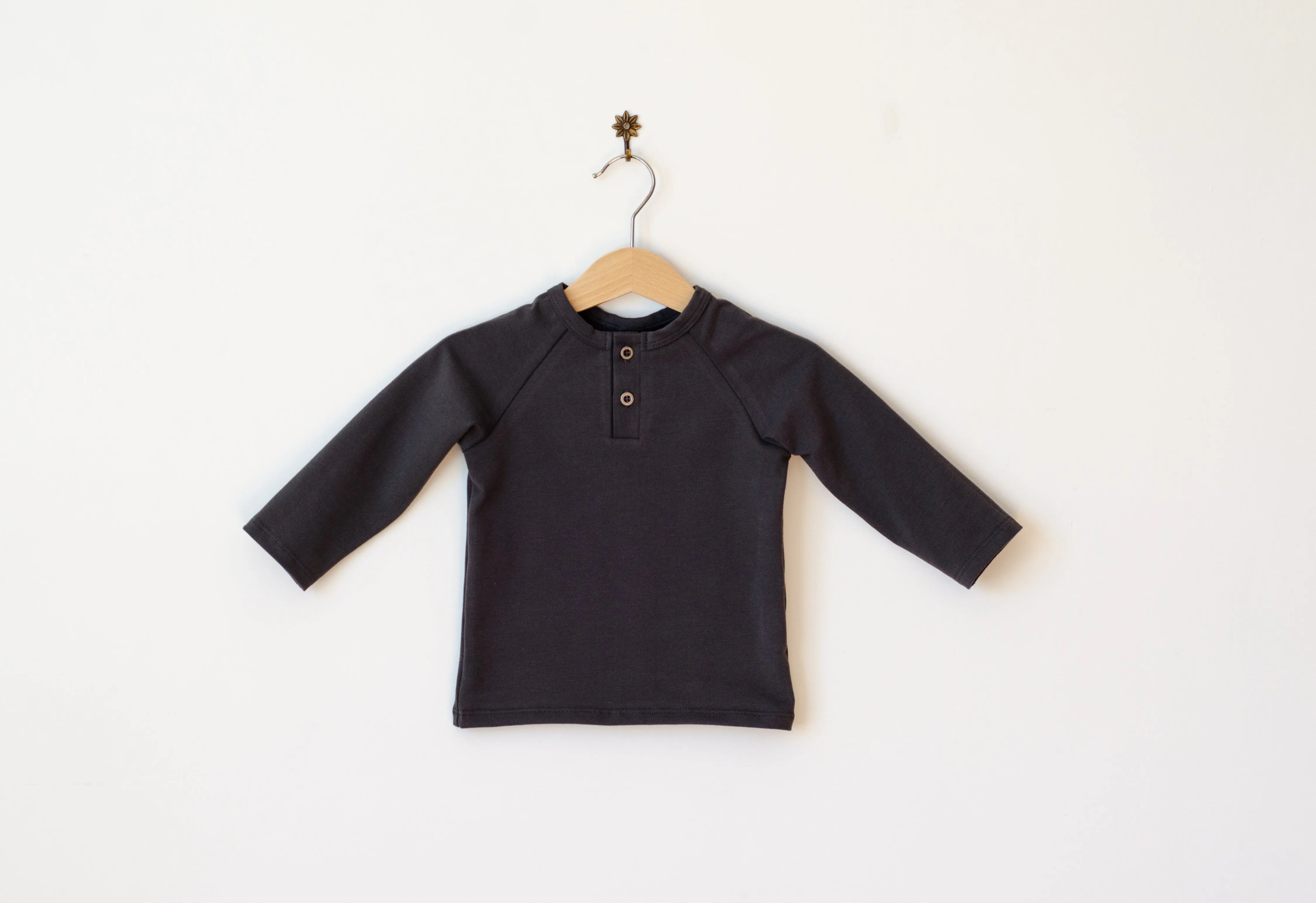 Placket neck shirt